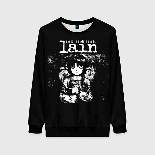 Женский свитшот Serial Experiments Lain / 3D-Черный – фото 1