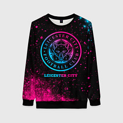 Женский свитшот Leicester City - neon gradient