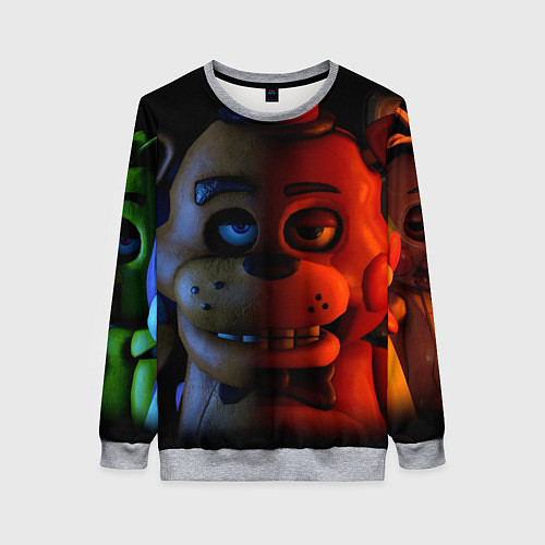 Женский свитшот 5 ночей Фредди / 3D-Меланж – фото 1