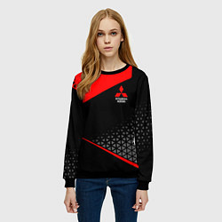 Свитшот женский Mitsubishi - Sportwear, цвет: 3D-черный — фото 2