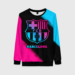 Женский свитшот Barcelona - neon gradient