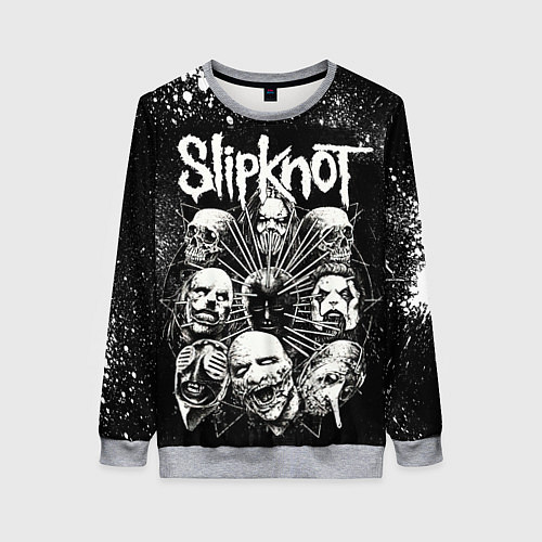 Женский свитшот Slipknot Black / 3D-Меланж – фото 1