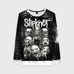 Свитшот женский Slipknot Black, цвет: 3D-белый