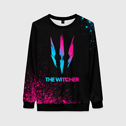 Женский свитшот The Witcher - neon gradient