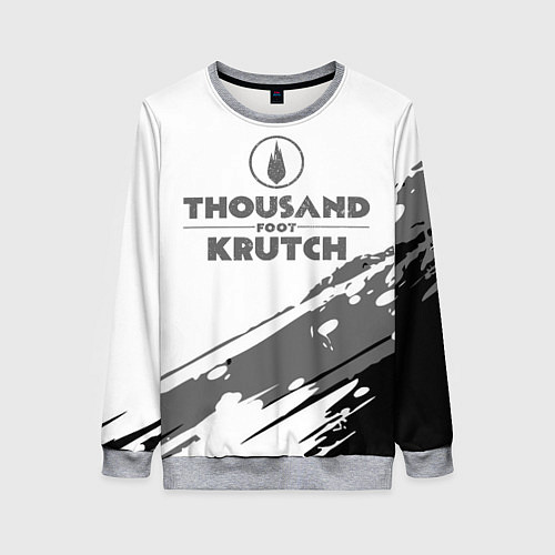 Женский свитшот Thousand Foot Krutch логотип / 3D-Меланж – фото 1