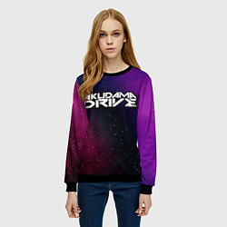 Свитшот женский Akudama Drive gradient space, цвет: 3D-черный — фото 2