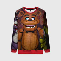 Свитшот женский Five Nights аt Frеddys, цвет: 3D-красный