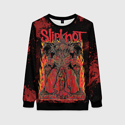 Женский свитшот Slipknot black and red