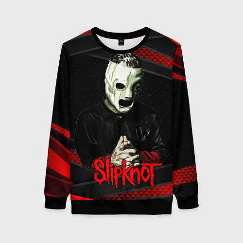 Женский свитшот Slipknot black & red / 3D-Черный – фото 1