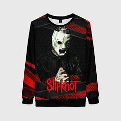 Свитшот женский Slipknot black & red, цвет: 3D-черный