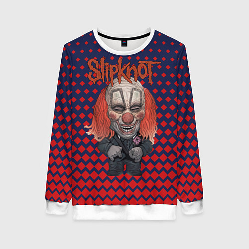Женский свитшот Slipknot clown / 3D-Белый – фото 1