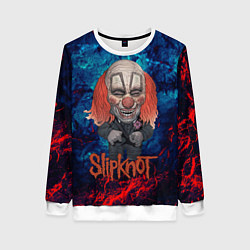 Свитшот женский Clown Slipknot, цвет: 3D-белый