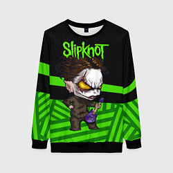 Свитшот женский Slipknot dark green, цвет: 3D-черный