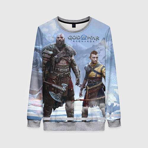 Женский свитшот God of war ragnarok-God of War: Рагнарёк / 3D-Меланж – фото 1