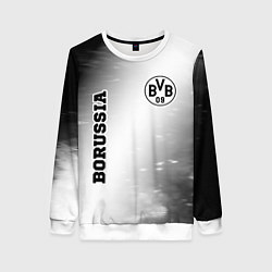 Свитшот женский Borussia sport на светлом фоне: надпись, символ, цвет: 3D-белый