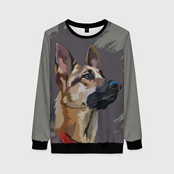 Женский свитшот Голова немецкой овчарки