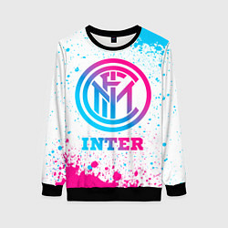 Женский свитшот Inter neon gradient style