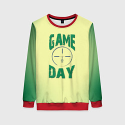 Свитшот женский Game day, цвет: 3D-красный