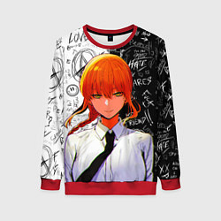 Женский свитшот Макима в костюме - Человек бензопила