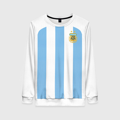 Женский свитшот Сборная Аргентины ЧМ 2022 / 3D-Белый – фото 1