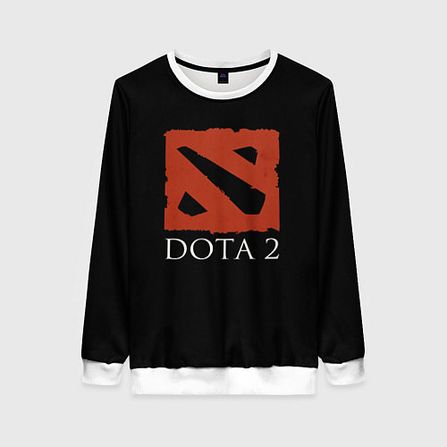 Женский свитшот Логотип дота / 3D-Белый – фото 1