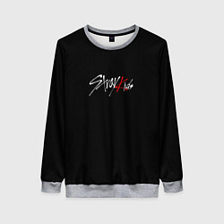 Женский свитшот Stray Kids white logo