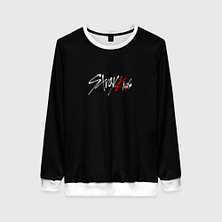 Женский свитшот Stray Kids white logo