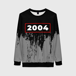 Женский свитшот 2004 - в красной рамке на темном