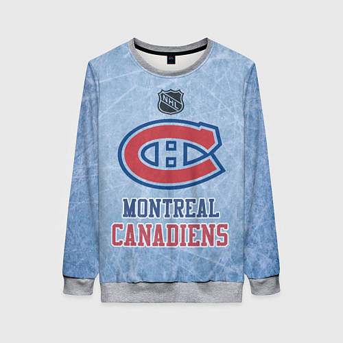 Женский свитшот Montreal Canadiens - NHL / 3D-Меланж – фото 1