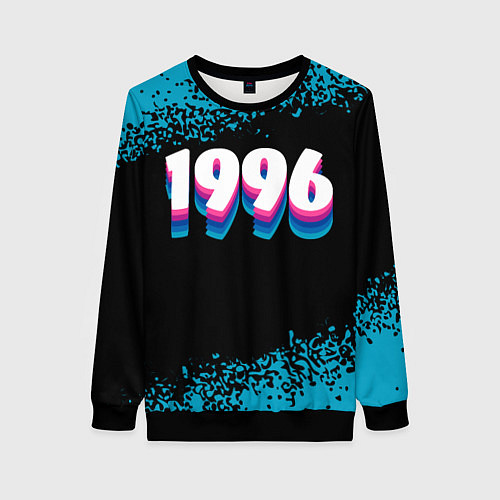 Женский свитшот Made in 1996: vintage art / 3D-Черный – фото 1