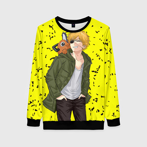 Женский свитшот Дэнджи и Почита / 3D-Черный – фото 1