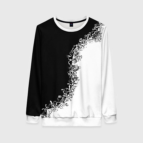 Женский свитшот Инь и Янь / 3D-Белый – фото 1