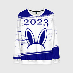 Женский свитшот Кролик 2023 ушки на светлом