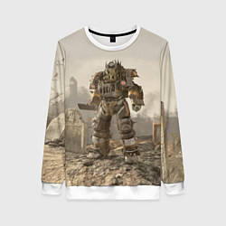 Женский свитшот Bone raider power armor skin in fallout