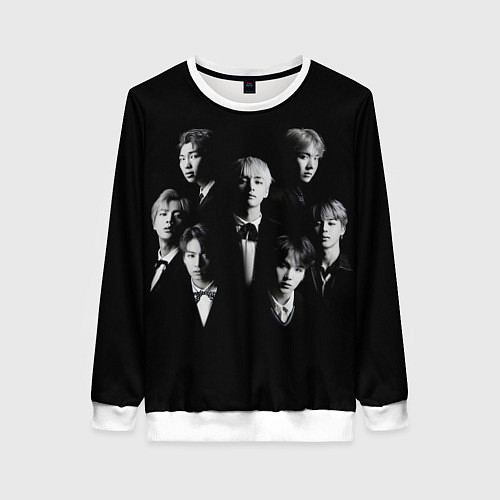 Женский свитшот BTS BLACK / 3D-Белый – фото 1