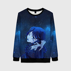 Свитшот женский Wednesday космос, цвет: 3D-черный