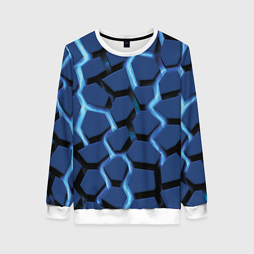 Женский свитшот Ручей / 3D-Белый – фото 1