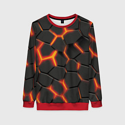 Женский свитшот Разлив лавы