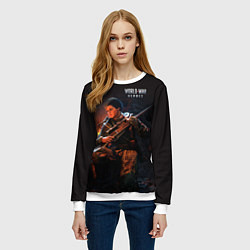 Свитшот женский World War Heroes Людмила, цвет: 3D-белый — фото 2