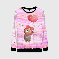 Женский свитшот Мишка с шариком Love