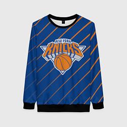 Свитшот женский Нью-Йорк Никс - НБА, цвет: 3D-черный