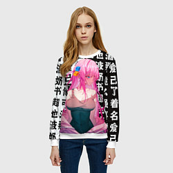 Свитшот женский Bocchi the rock аниме, цвет: 3D-белый — фото 2