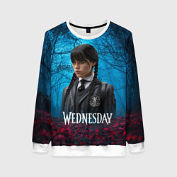 Женский свитшот Wednesday таинственный лес