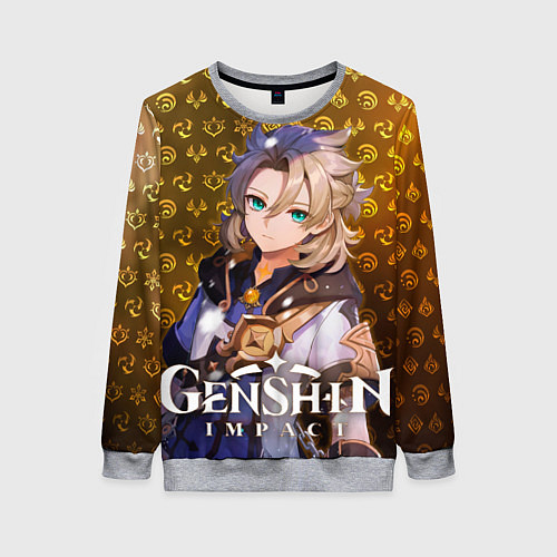 Женский свитшот Альбедо элементали / 3D-Меланж – фото 1