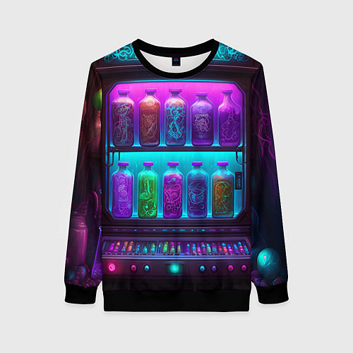 Женский свитшот Волшебный бар / 3D-Черный – фото 1