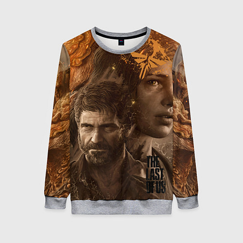 Женский свитшот Джоэл и Элли - The Last of Us / 3D-Меланж – фото 1