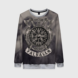 Свитшот женский Вальхалла викингов, цвет: 3D-меланж