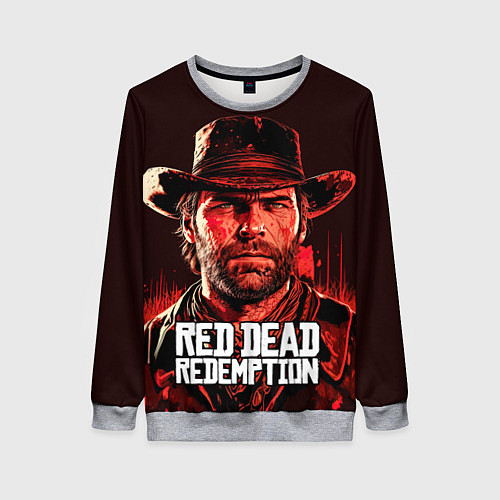 Женский свитшот Артур Морган, искупление / 3D-Меланж – фото 1