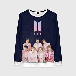 Свитшот женский BTS starry sky, цвет: 3D-белый