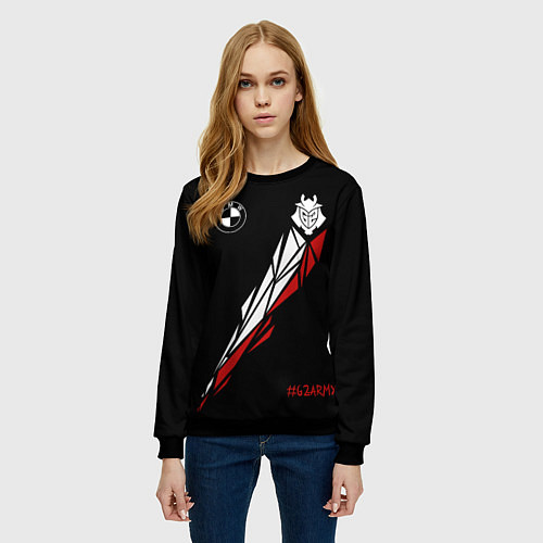 Женский свитшот G2 Army / 3D-Черный – фото 3